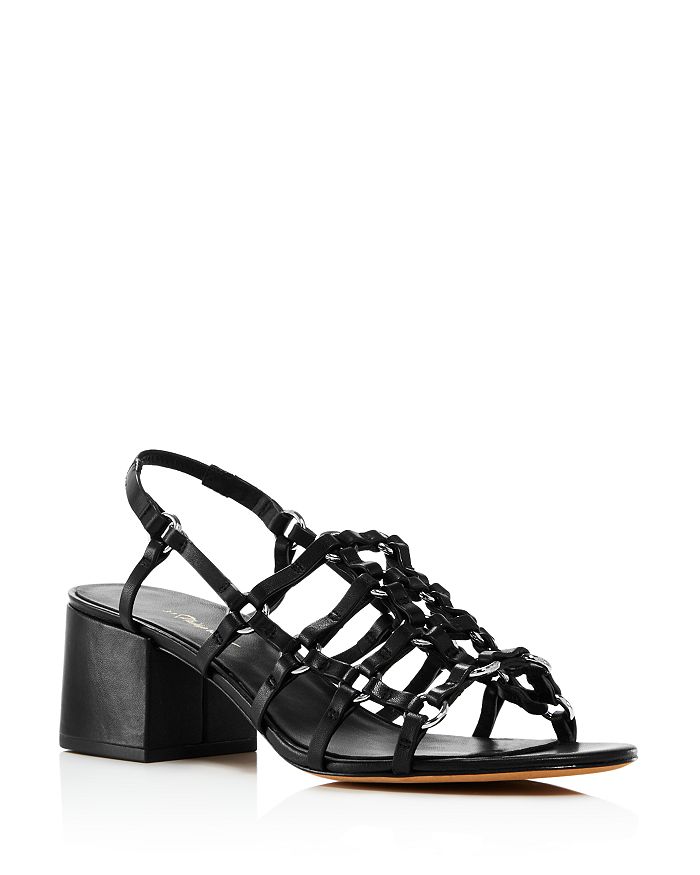 3.1 Phillip Lim Women's Cube Strappy Caged Sandals | Bloomingdale's