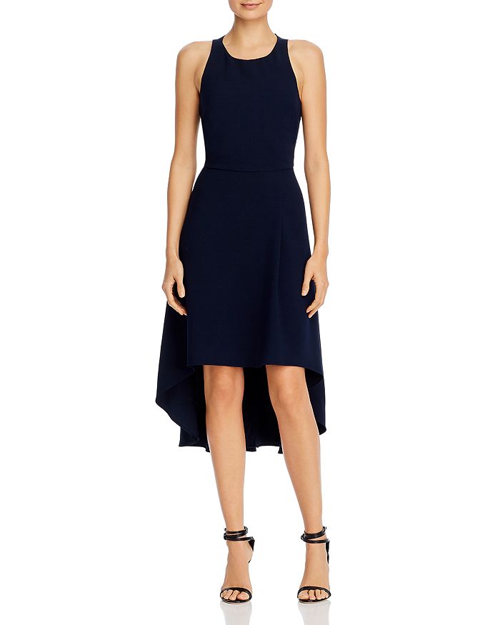Adrianna Papell High/low Dress In Blue Moon