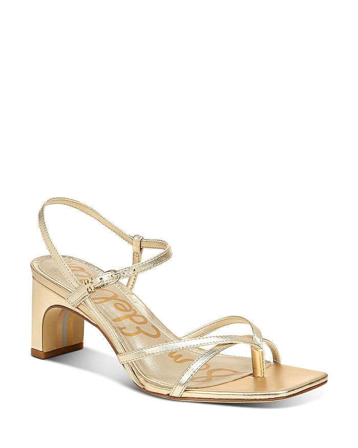 Sam Edelman Women's Himena Block-heel Strappy Sandals - 100% Exclusive In Gold | ModeSens