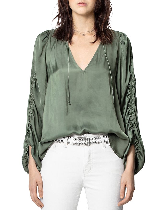 Zadig & Voltaire - Gathered-Sleeve Blouse