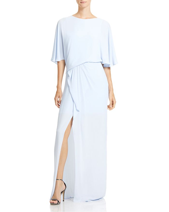 Halston online draped dress