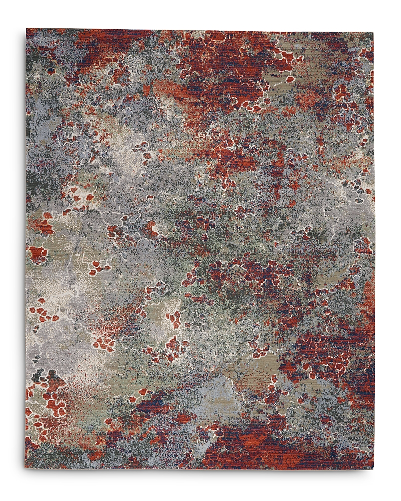Nourison Artworks Atw02 Area Rug, 8'6 X 11'6 In Seafoam/brick