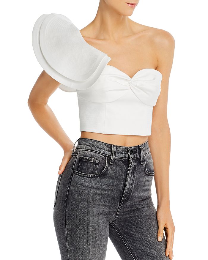 AMUR MIRAY ONE-SHOULDER CROPPED TOP,5822244