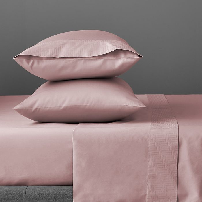 Ted Baker Cotton T-border King Pillowcase, Pair In Pink