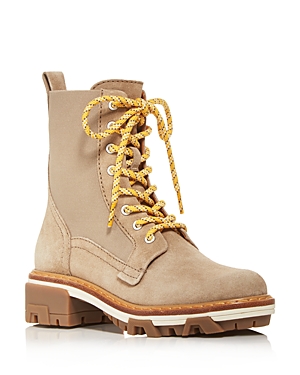 Rag & Bone Women's Shiloh Combat Boots In Lightsand Suede