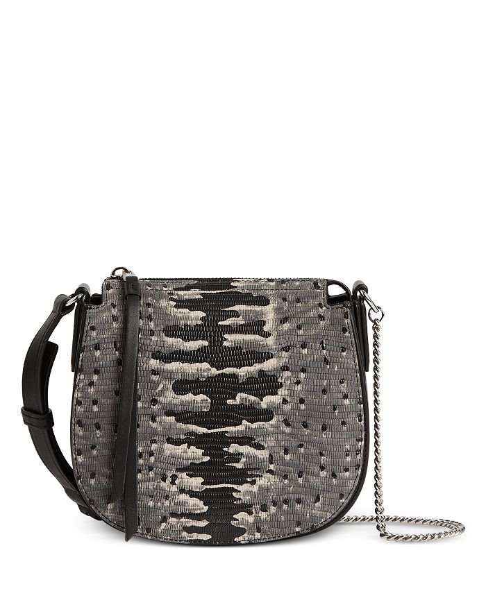 ALLSAINTS Ely Mini Embossed Leather Crossbody Bag | Bloomingdale's