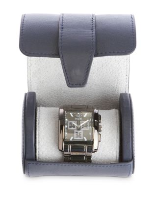 Leather Single Watch Travel Roll Case