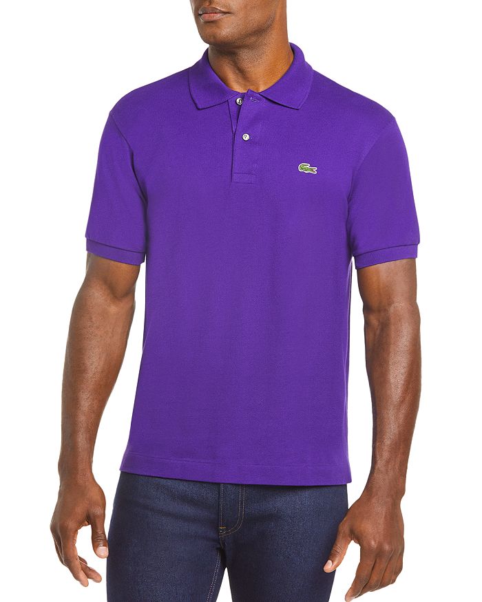 Lacoste Piqué Classic Fit Polo Shirt In Tanzanite Purple