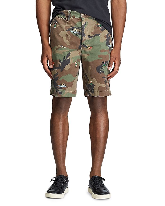 POLO RALPH LAUREN RELAXED FIT TROPICAL CAMO SHORTS,710787145002