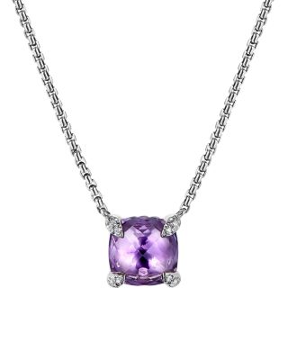 Ch&acirc;telaine&reg; Pendant Necklace with Gemstones and Diamonds