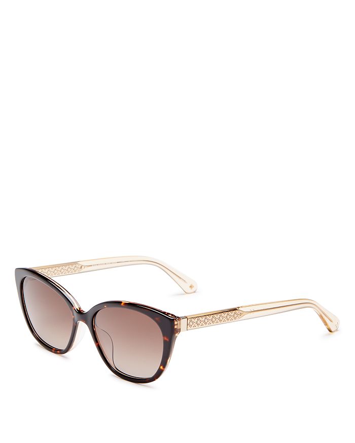 Shop Kate Spade New York Philippa Cat Eye Sunglasses, 54mm In Havana Beige/brown Gradient