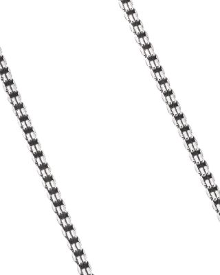 Sterling Silver Small Double Box Chain Necklace, 2.6mm