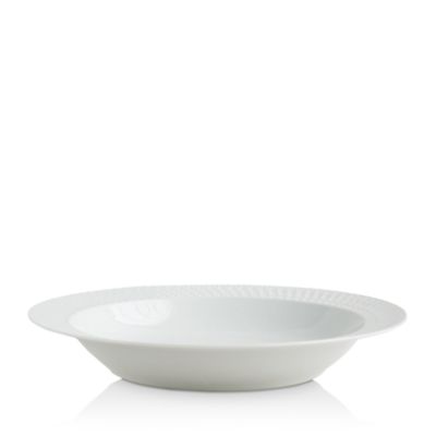 Twist White Collection Deep Round Dish
