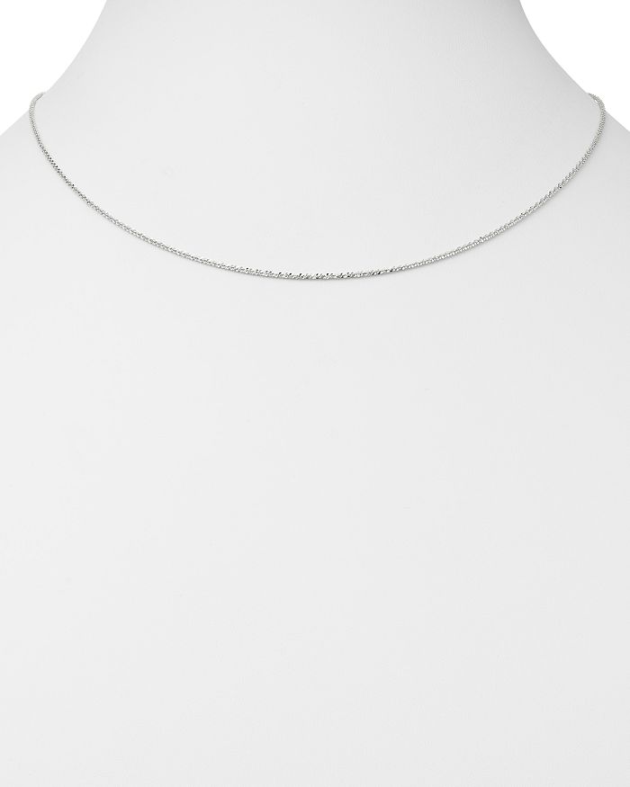 Shop Bloomingdale's Crossover Link Chain Necklace In 14k White Gold, 18 - 100% Exclusive