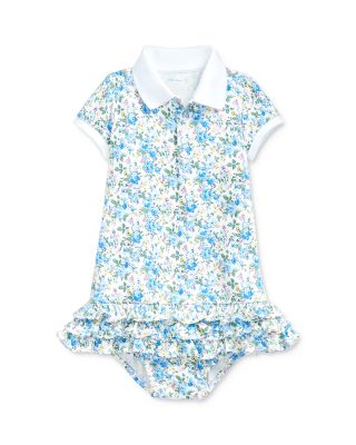 NEW Ralph Lauren Polo tennis short sleeve 2pc white ruffle dress 3 6 month 3M 6M