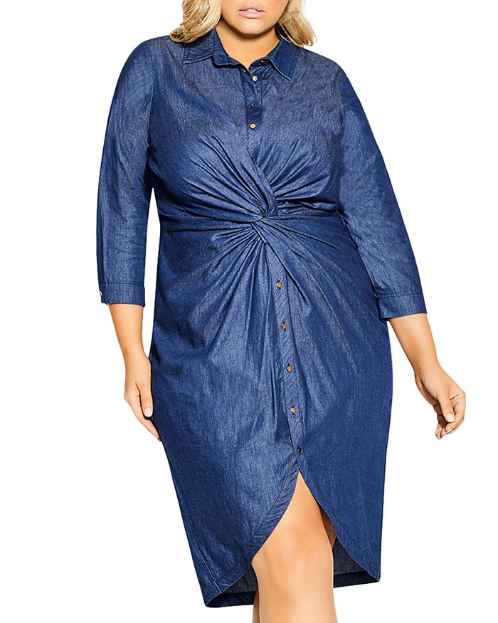 Chambray twist dress store