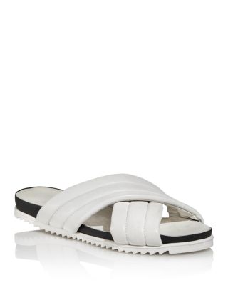crossband slide sandal