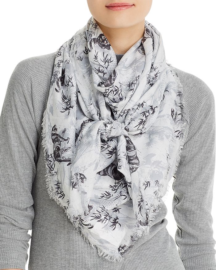 ALLSAINTS STRENGTH SQUARE SCARF,AS100315