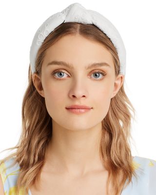Lele Sadoughi Eyelet Knotted Headband | Bloomingdale display picture 3