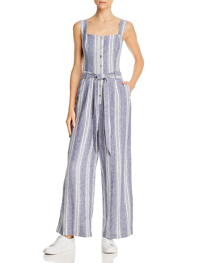 RAILS KYRA STRIPED BELTED JUMPSUIT,213-124A-1871