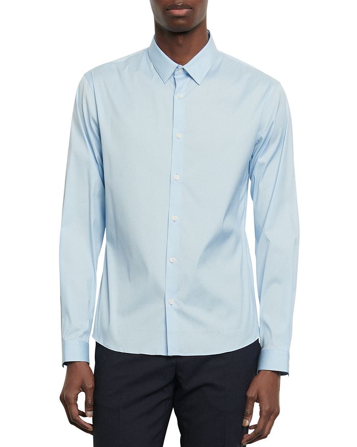 Sandro Seamless Stretch Slim Fit Button-Down Shirt | Bloomingdale's