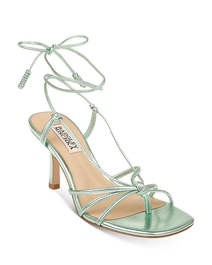 BADGLEY MISCHKA WOMEN'S JOVIAL STRAPPY HIGH-HEEL SANDALS,MP5343