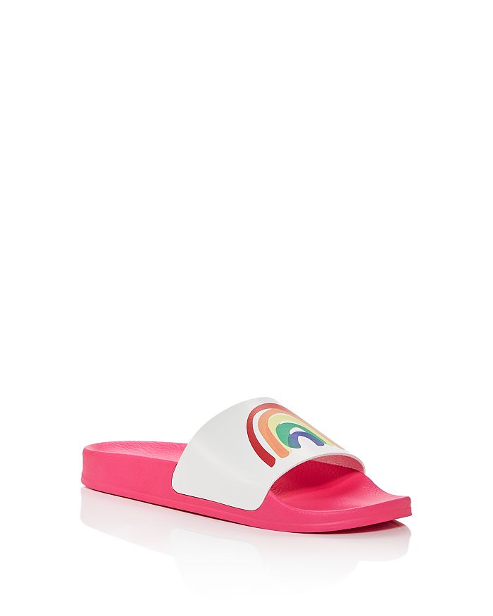 Stella Mccartney Girls' Rainbow Slide Sandals - Toddler, Little Kid, Big Kid In Pink Multi