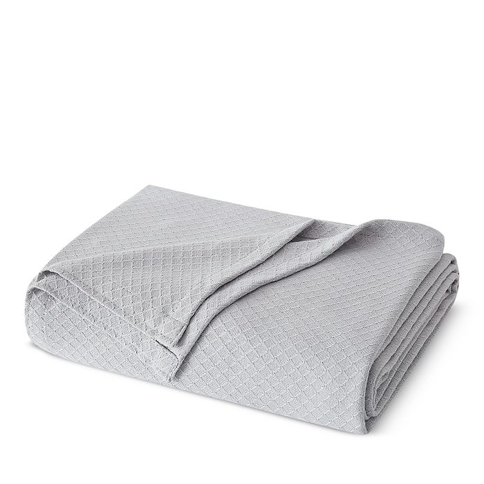 Charisma Deluxe Woven Cotton Blanket, King In Gray Violet
