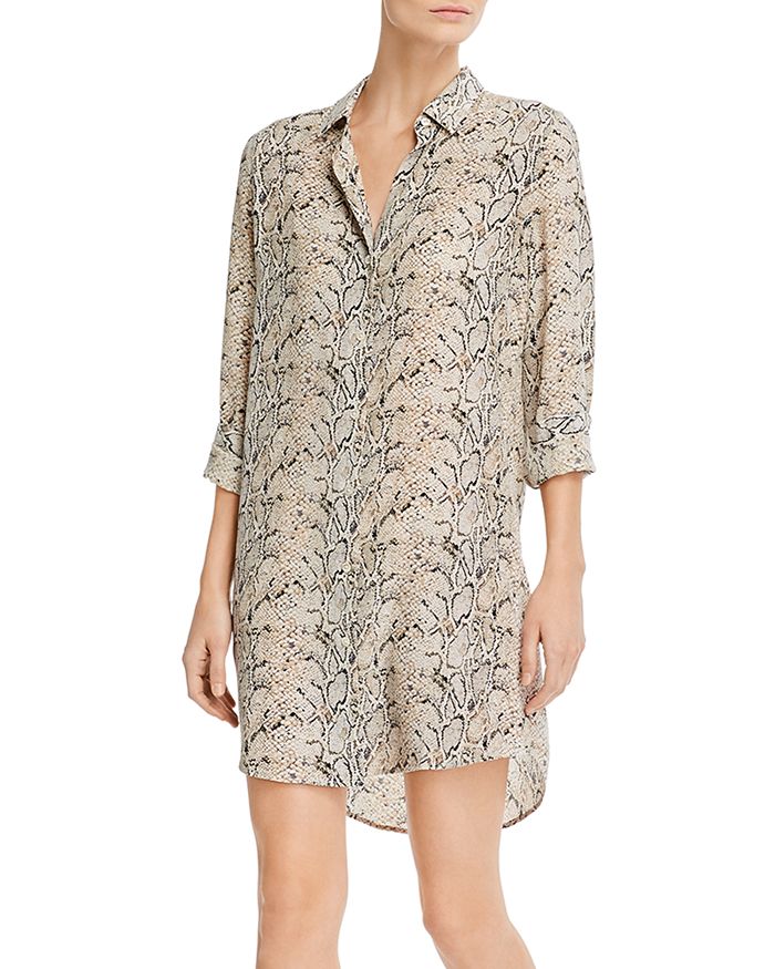 Equipment silk top shirt dress