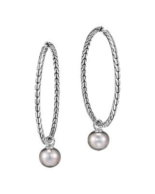 tahitian pearl hoop earrings