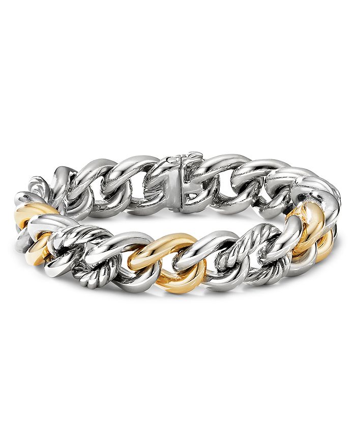 David Yurman - Curb Chain Bracelet with 14K Yellow Gold