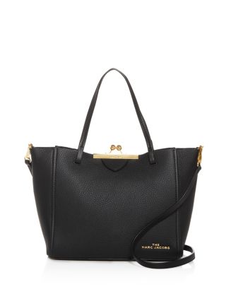 MARC JACOBS The Kiss Lock Mini Leather Tote | Bloomingdale's