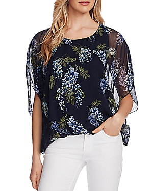 Vince Camuto Weeping Willows Blouse - 100% Exclusive In Night Navy