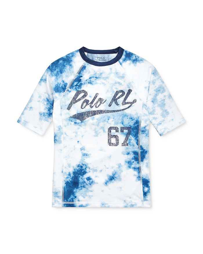 Ralph Lauren Boys' TieDyed Logo Rash Guard Big Kid Bloomingdale's