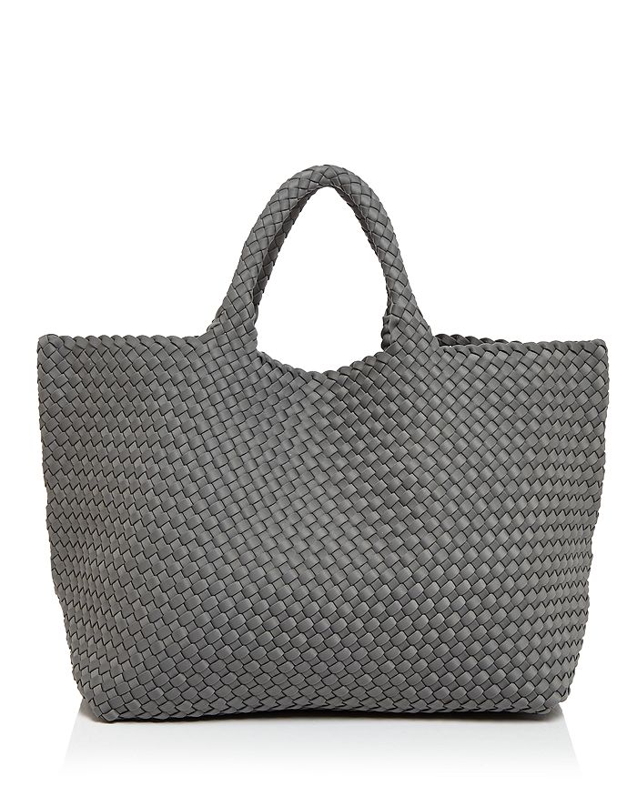 Naghedi St. Barths Large Woven Tote In Stone
