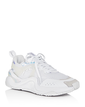 Puma Women's Rise Glow Low Top Sneakers In White/white