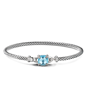 Photos - Bracelet David Yurman Chatelaine  with Blue Topaz and Diamonds B16329DSSABT 