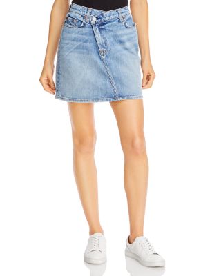 7 for all mankind jean skirt