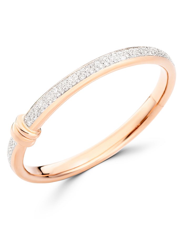 Pomellato 18K Rose Gold Iconica Diamond Bangle Bracelet | Bloomingdale's