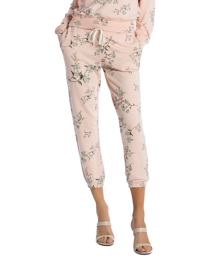 N:philanthropy Night Floral Print Jogger Pants In Nude Sunset Ditsy