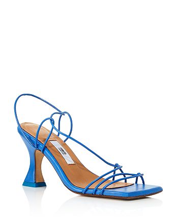 Miista - Women's Sally Ocean Blue Square Toe High Heel Sandals