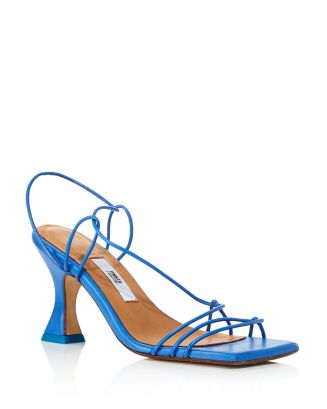 Miista Women's Sally Ocean Blue Square Toe High Heel Sandals ...