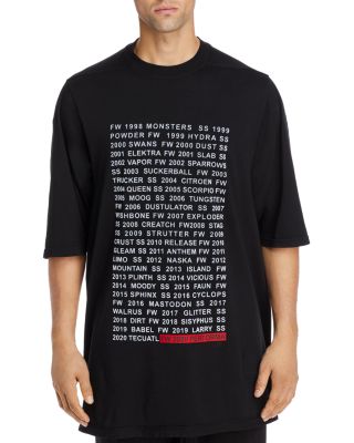 DRKSHDW Rick Owens Text Graphic Tee | Bloomingdale's