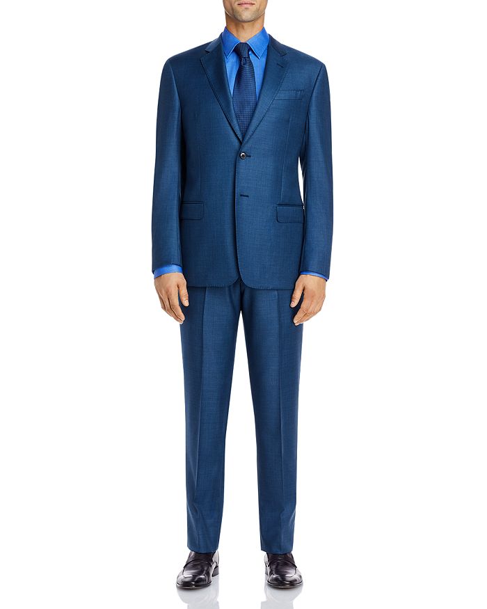 Emporio Armani Sharkskin Classic Fit Suit | Bloomingdale's