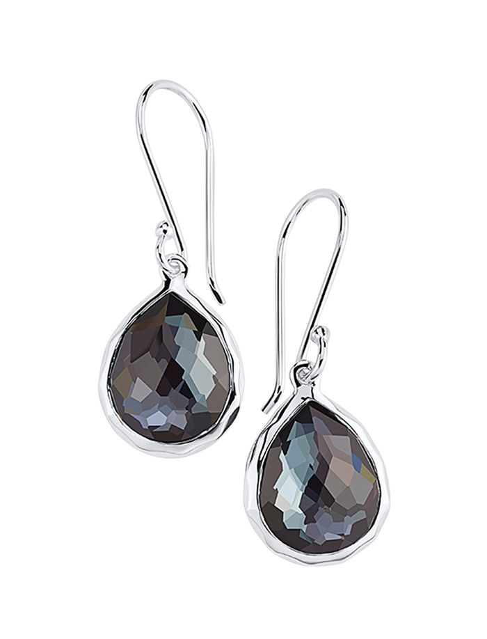 Shop Ippolita Sterling Silver Rock Candy Hematite Teardrop Drop Earrings In Black/silver