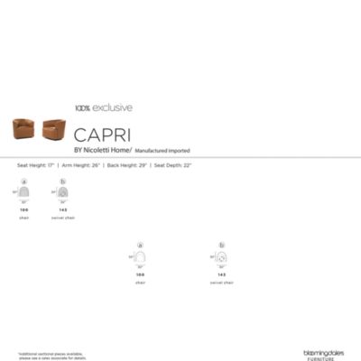 Capri Leather Swivel Chair