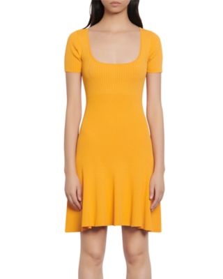 sandro yellow dress