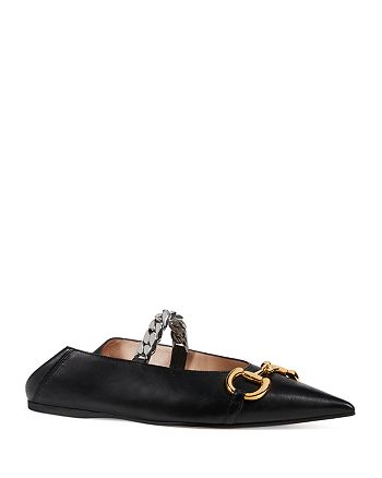 gucci ballet flat with horsebit