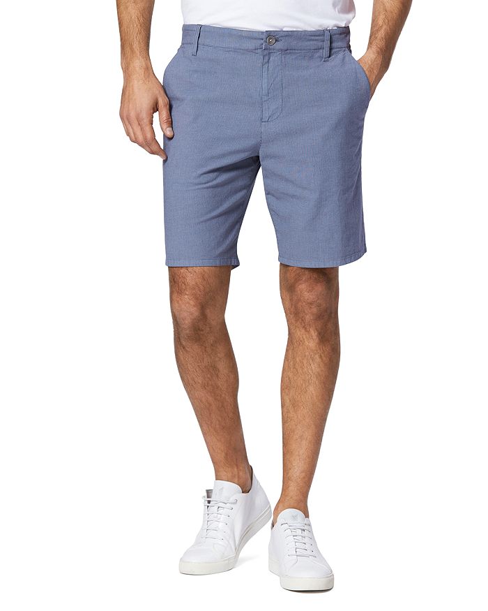 PAIGE Thompson Cotton-Blend Stripe Regular Fit Shorts | Bloomingdale's