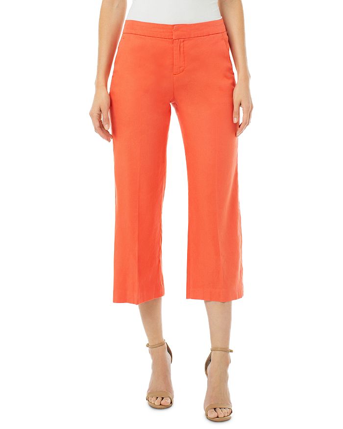 Liverpool Los Angeles Cropped Pants In Hot Coral